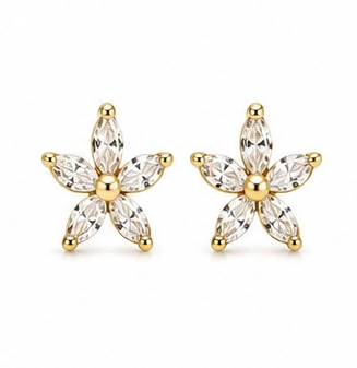 Aretes Flor de Cristal