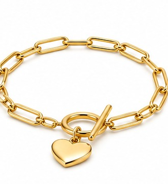 Pulsera Cadena con Corazón